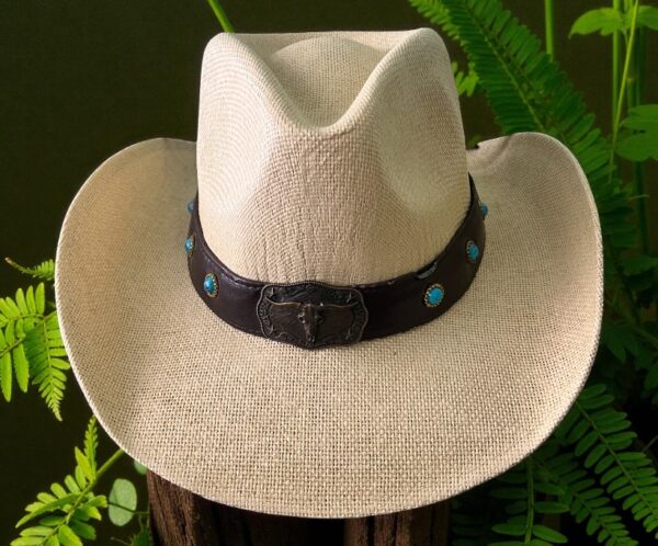 Sombrero Estilo Tejano de Rafia (unisex)