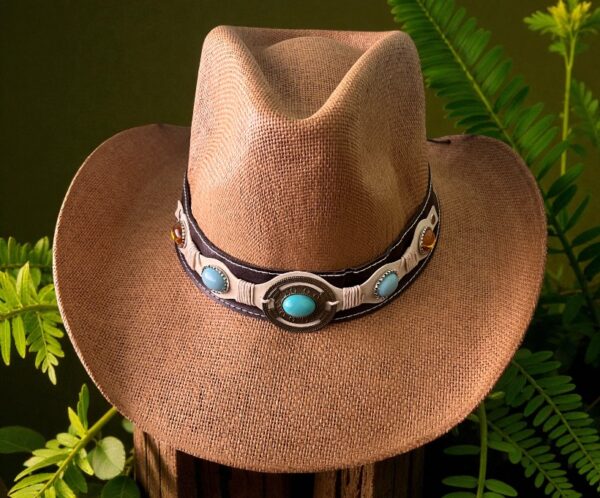 Sombrero Estilo Tejano de Rafia (unisex)