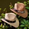 Sombrero Estilo Tejano de Rafia (unisex)